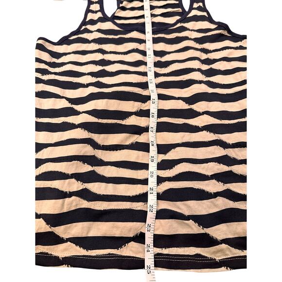 VTG Twentyone Forever 21 Y2K Women's Boho Patch Striped Cotton Blend Tank, M - Picture 4 of 8